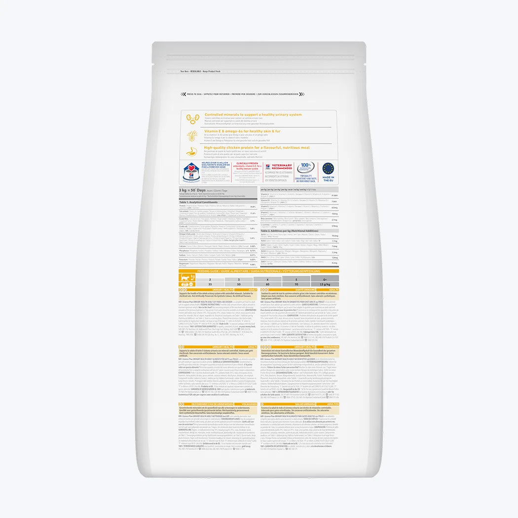 Hill's SCIENCE PLAN Urinary Health Üriner Sistem Tavuklu Yetişkin Kedi Maması