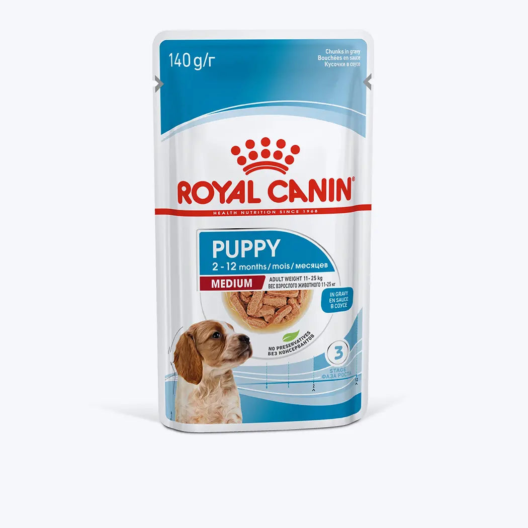 Royal Canin Medium Puppy Gravy Yavru Köpek Yaş Maması 140 Gr