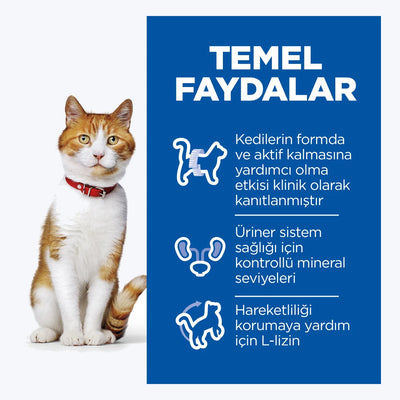 Hill's SCIENCE PLAN Somonlu Kısırlaştırılmış Kedi Pouch - temel faydalar