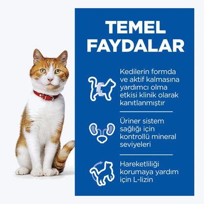 Hill's SCIENCE PLAN Tavuklu Kısırlaştırılmış Kedi Pouch - temel faydalar