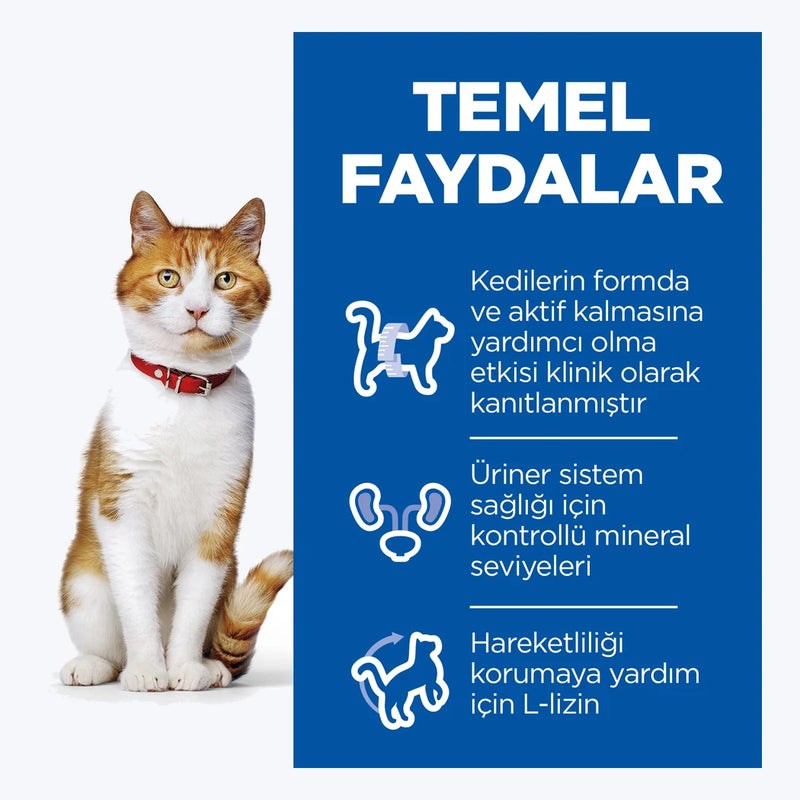 Hill's SCIENCE PLAN Tavuklu Kısırlaştırılmış Kedi Pouch - temel faydalar