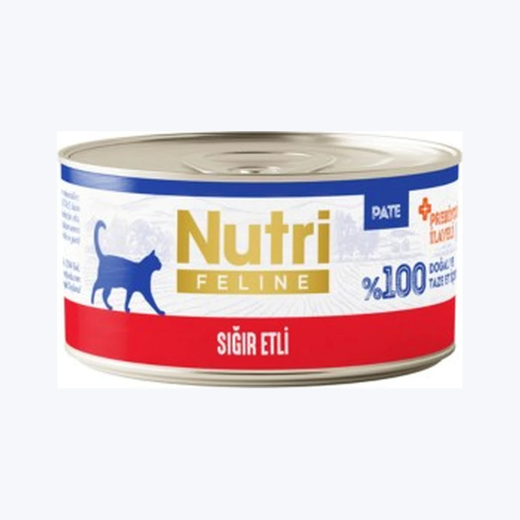 Nutri Feline Sığır Etli Yetişkin Kedi Konservesi