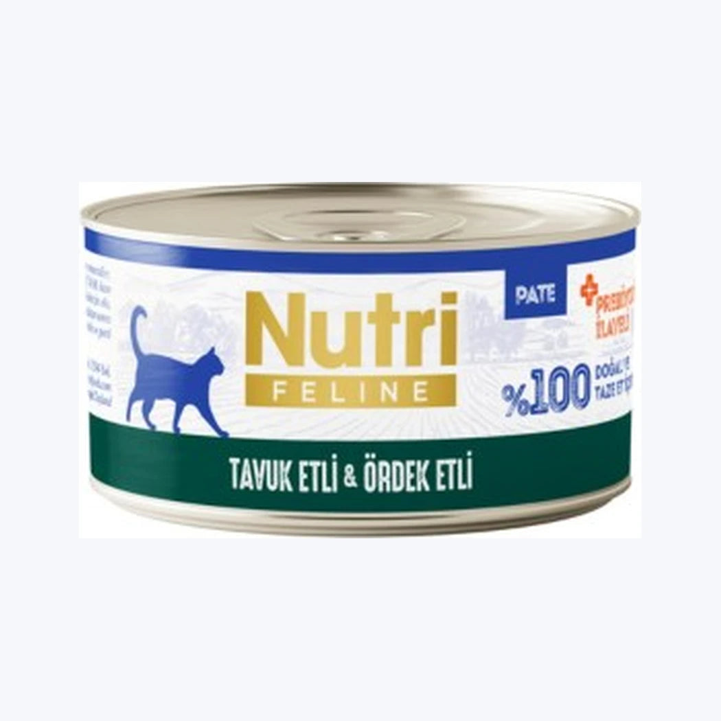 Nutri Feline Tavuklu ve Ördekli Yetişkin Kedi Konservesi