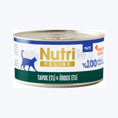 Nutri Feline Tavuklu ve Ördekli Yetişkin Kedi Konservesi