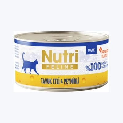 Nutri Feline Tavuklu ve Peynirli Yetişkin Kedi Konservesi