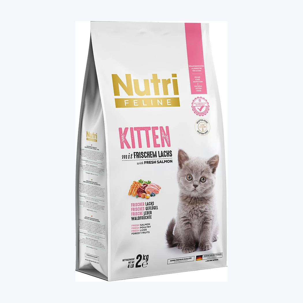 Nutri Feline Kitten Kümes Hayvanlı ve Somonlu Yavru Kedi Maması
