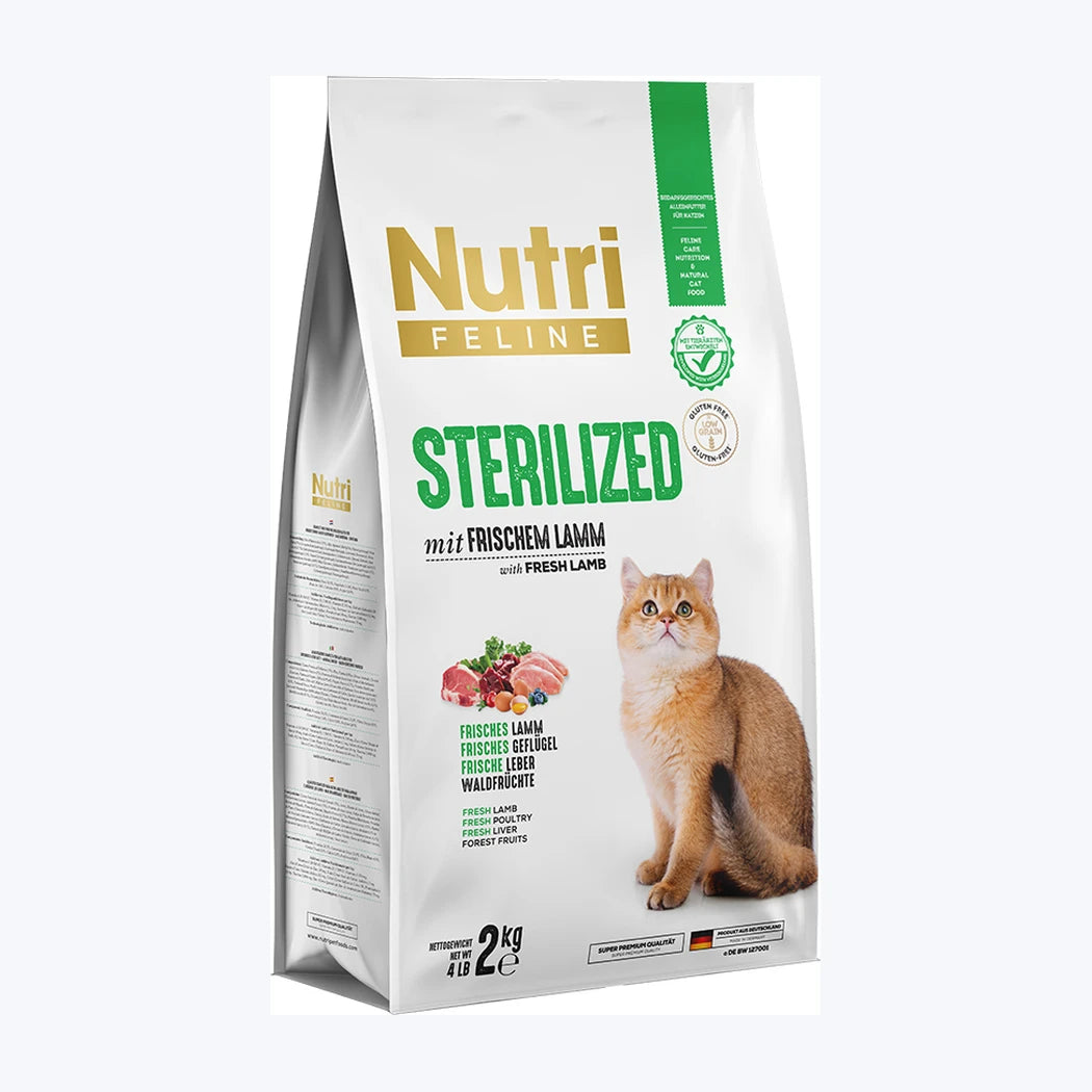 Nutri Feline Sterilized Kuzu Etli Kısırlaştırılmış Kedi Maması
