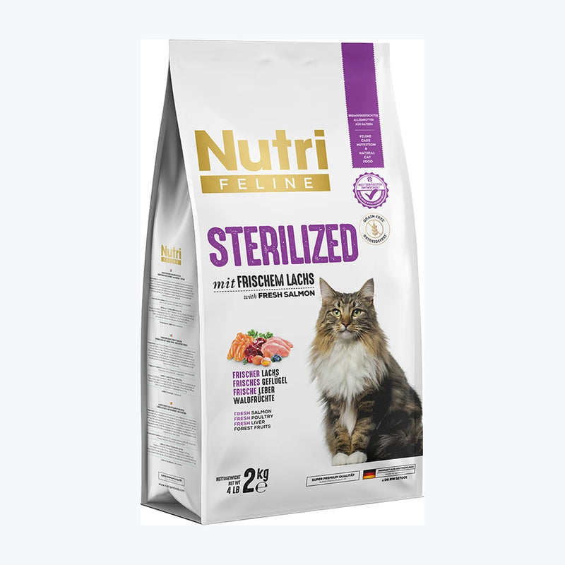 Nutri Feline Sterilized Somonlu Tahılsız Kısırlaştırılmış Kedi Maması
