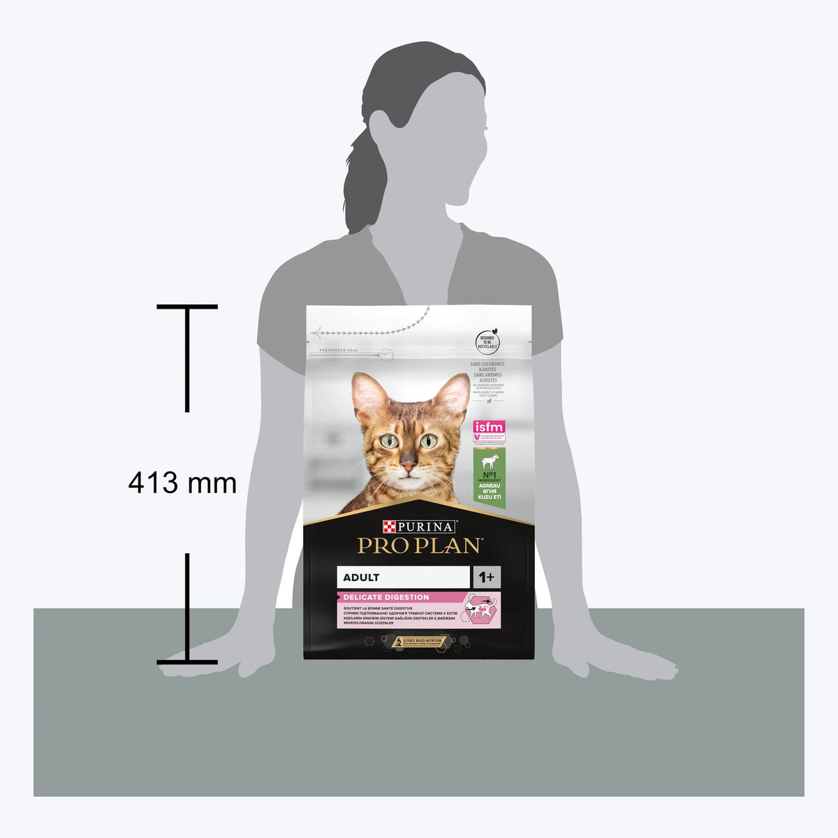 Pro Plan Delicate Kuzu Etli Yetişkin Kedi Maması - boy ölçüsü (3 kg paket)