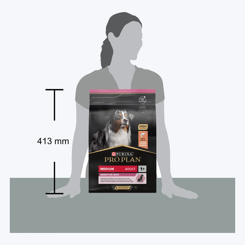 Pro Plan Medium Adult Somonlu Yetişkin Köpek Maması - boy ölçüsü (3 kg paket)