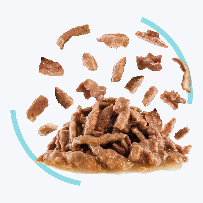 Royal Canin Sensory Feel Gravy Yetişkin Kedi Yaş Maması parçacıkları