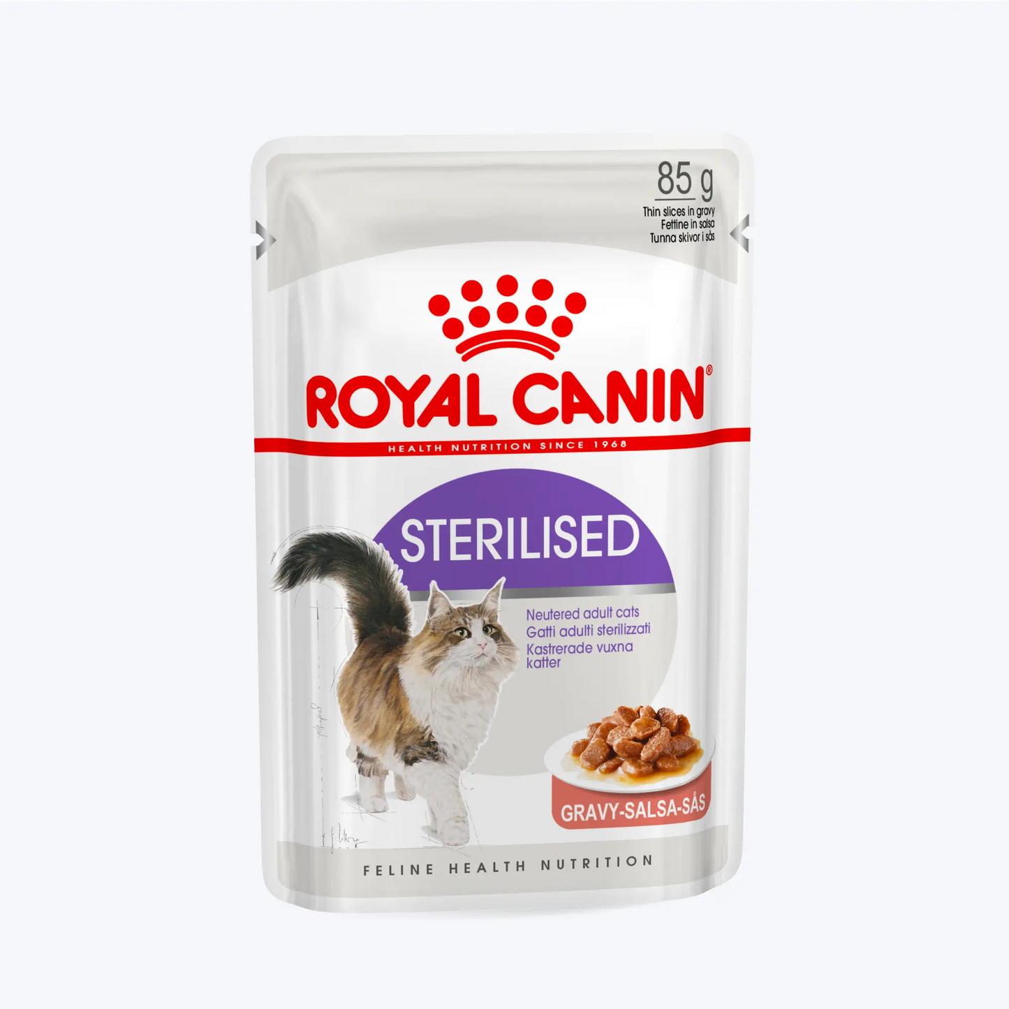 Royal Canin Sterilised Sos İçinde Kısırlaştırılmış Yetişkin Kedi Yaş Maması 85 Gr